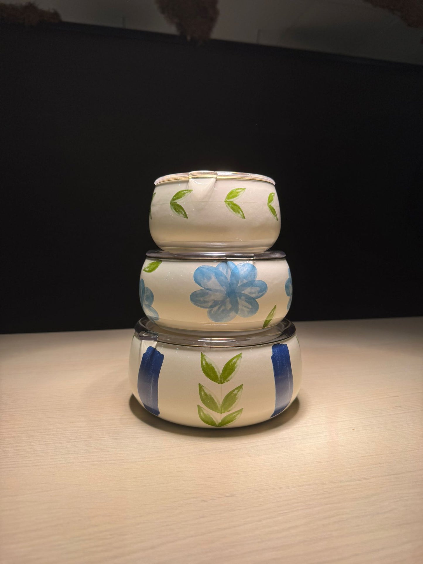 Emaye Saklama Kabı Seti EXCLUSIEF Bloom