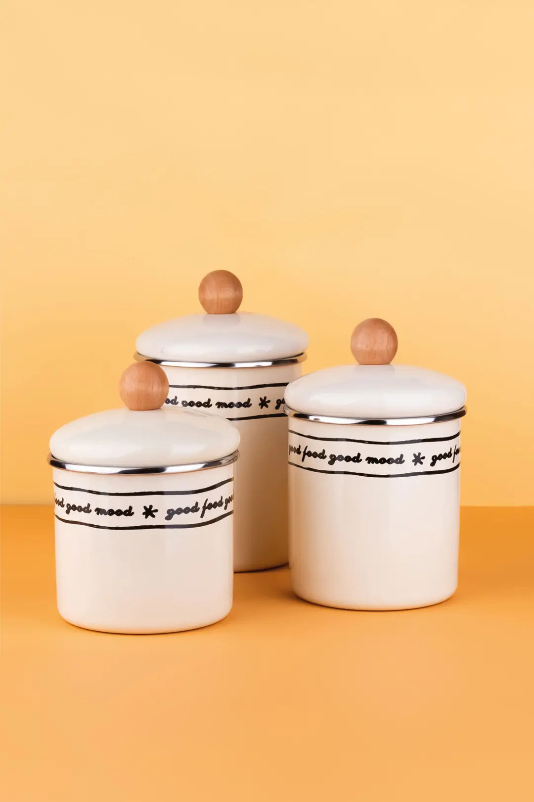 Mood Emaye Kavanoz/Baharatlık Seti