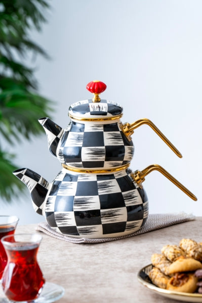 Qualita King Emaille Theepot Set