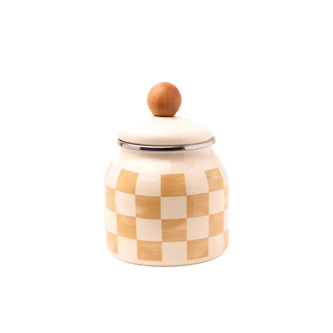 Beige Emaye Baharatlık/Kavanoz