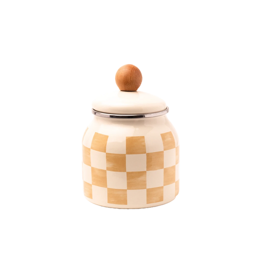 Beige Emaye Baharatlık/Kavanoz