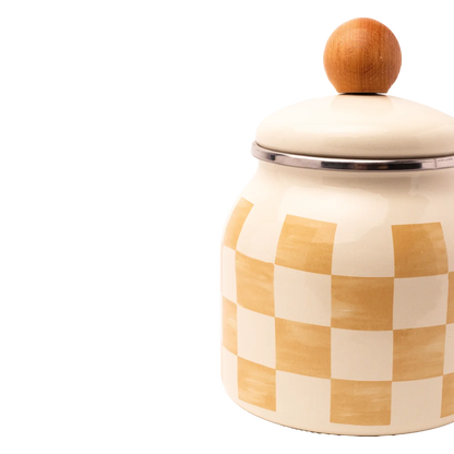 Beige Emaye Baharatlık/Kavanoz