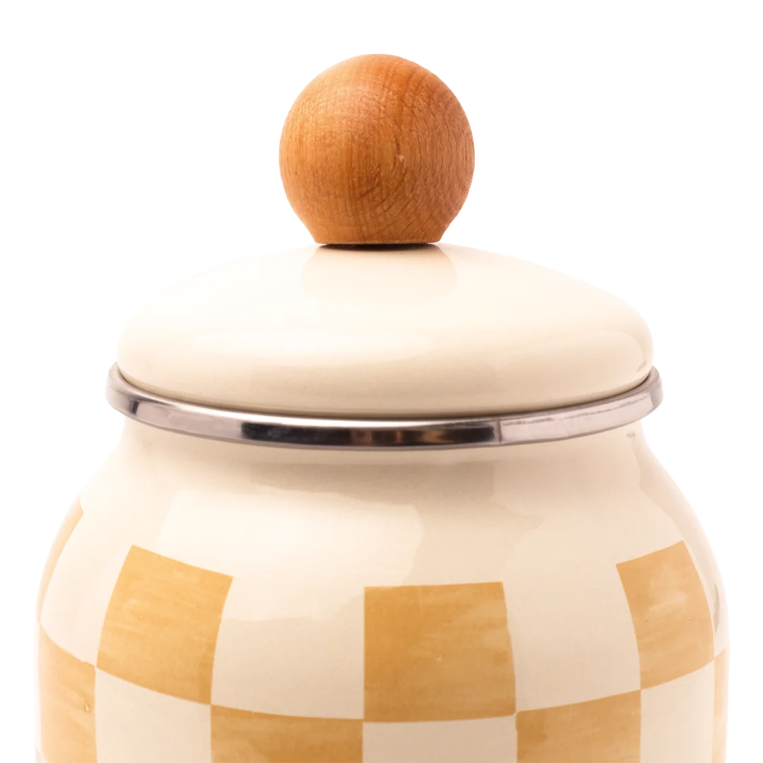 Beige Emaye Baharatlık/Kavanoz