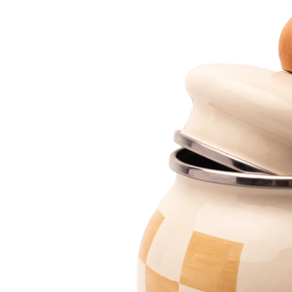 Beige Emaye Baharatlık/Kavanoz