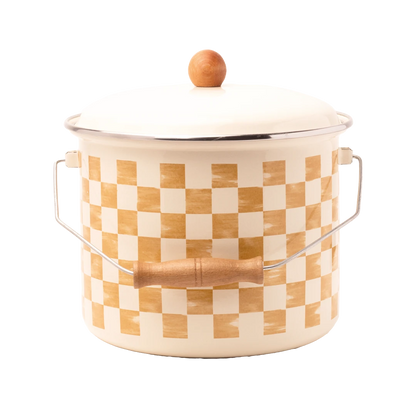 Beige Emaye Bakraç 22cm (5 Litre)