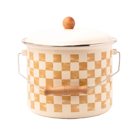 Beige Emaye Bakraç 22cm (5 Litre)