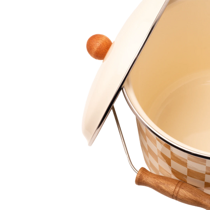 Beige Emaye Bakraç 22cm (5 Litre)