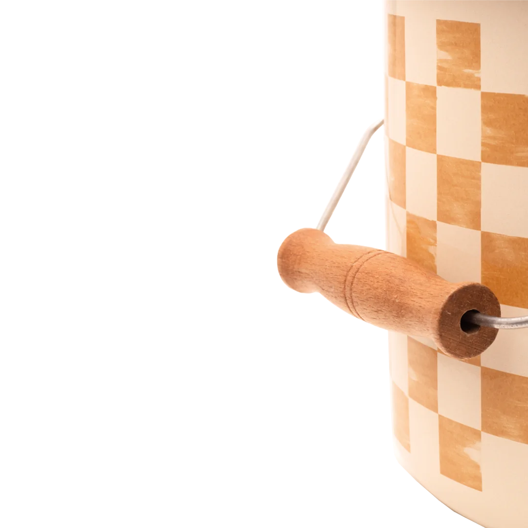 Beige Emaye Bakraç 22cm (5 Litre)