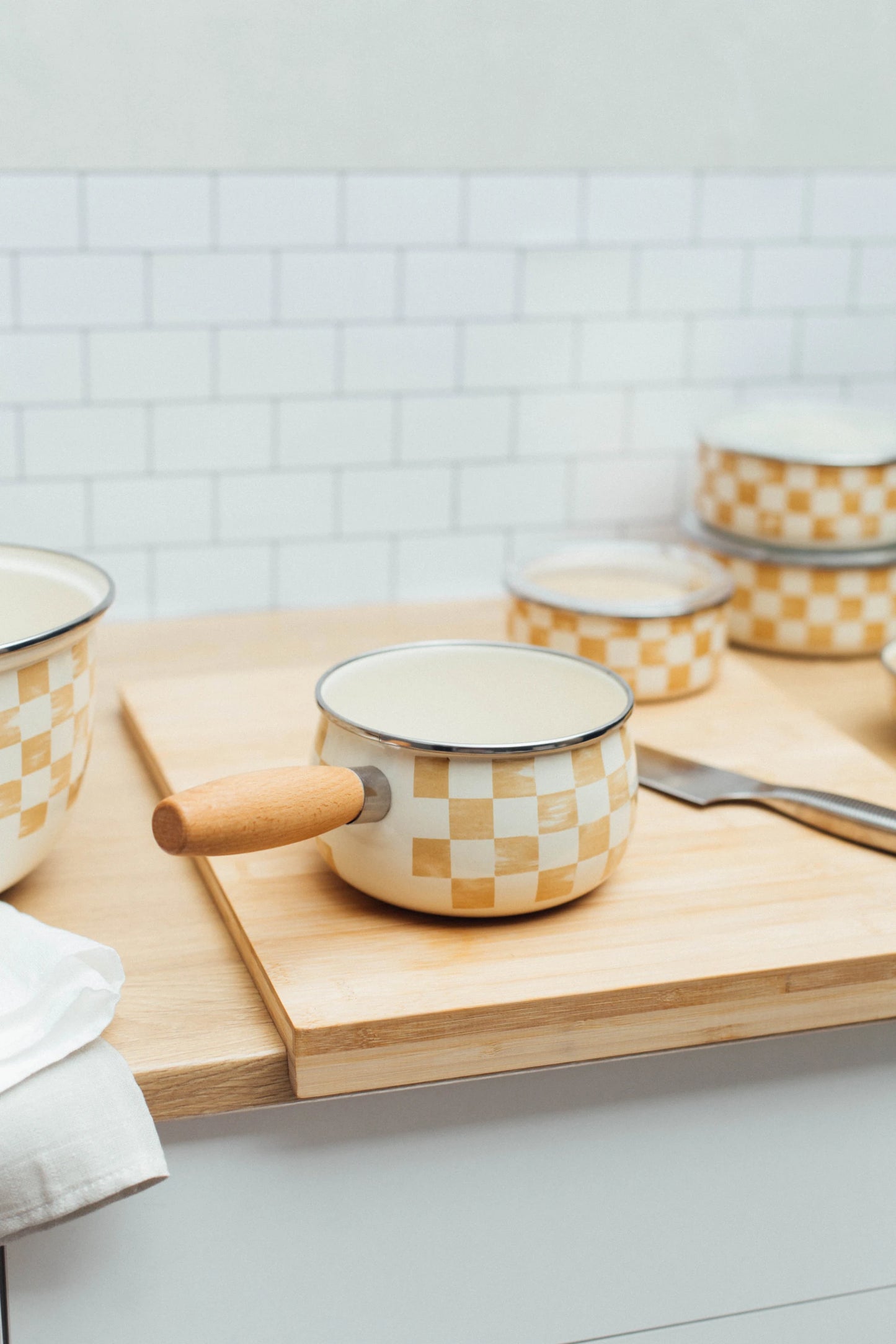 Beige Emaye Tava 16cm (1,3 Litre)