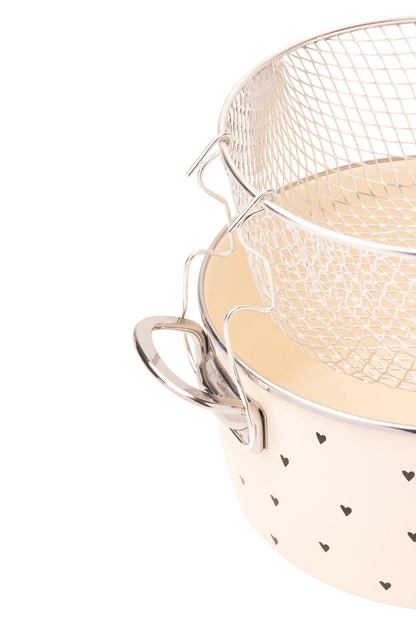 Black Cupid Emaye Fritöz/Kızartma Tenceresi