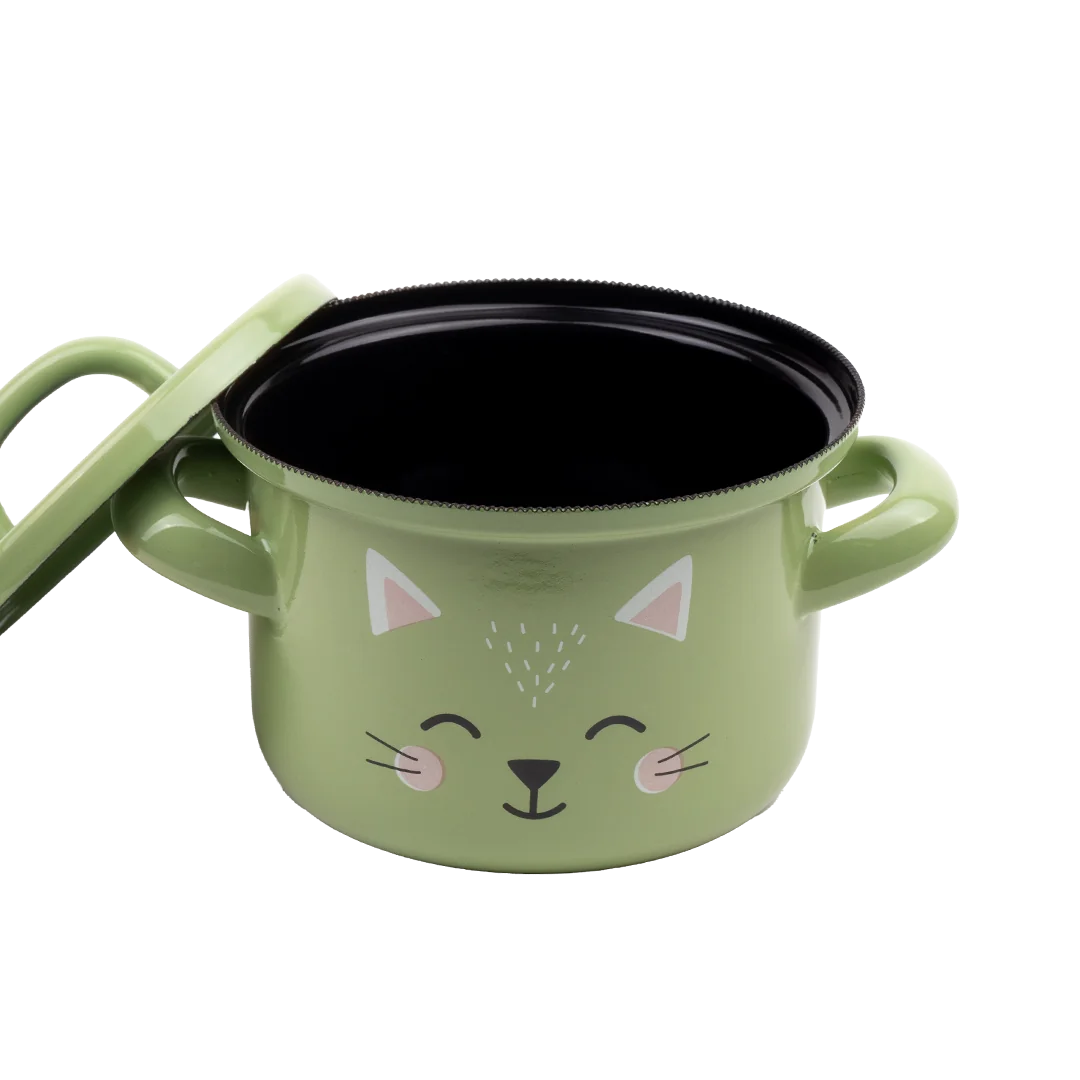 Little Cat Emaye 12cm Bebek Tenceresi (850 ml)