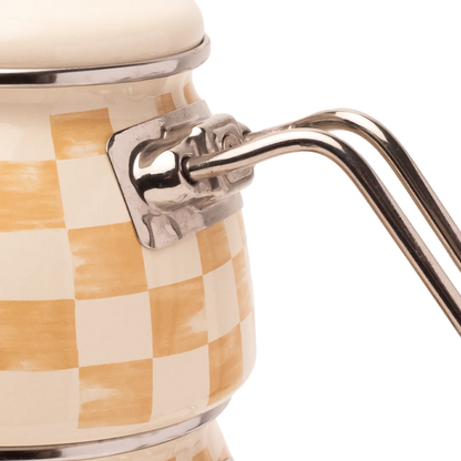 Beige Emaye Çaydanlık