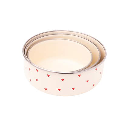 Cupid Emaye Üçlü Saklama Kabı Seti