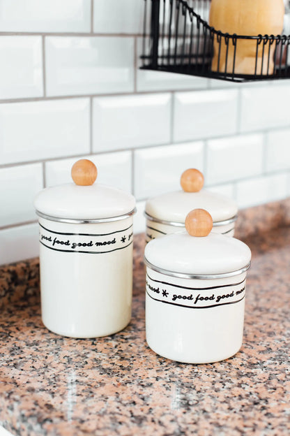 Mood Emaye Kavanoz/Baharatlık Seti