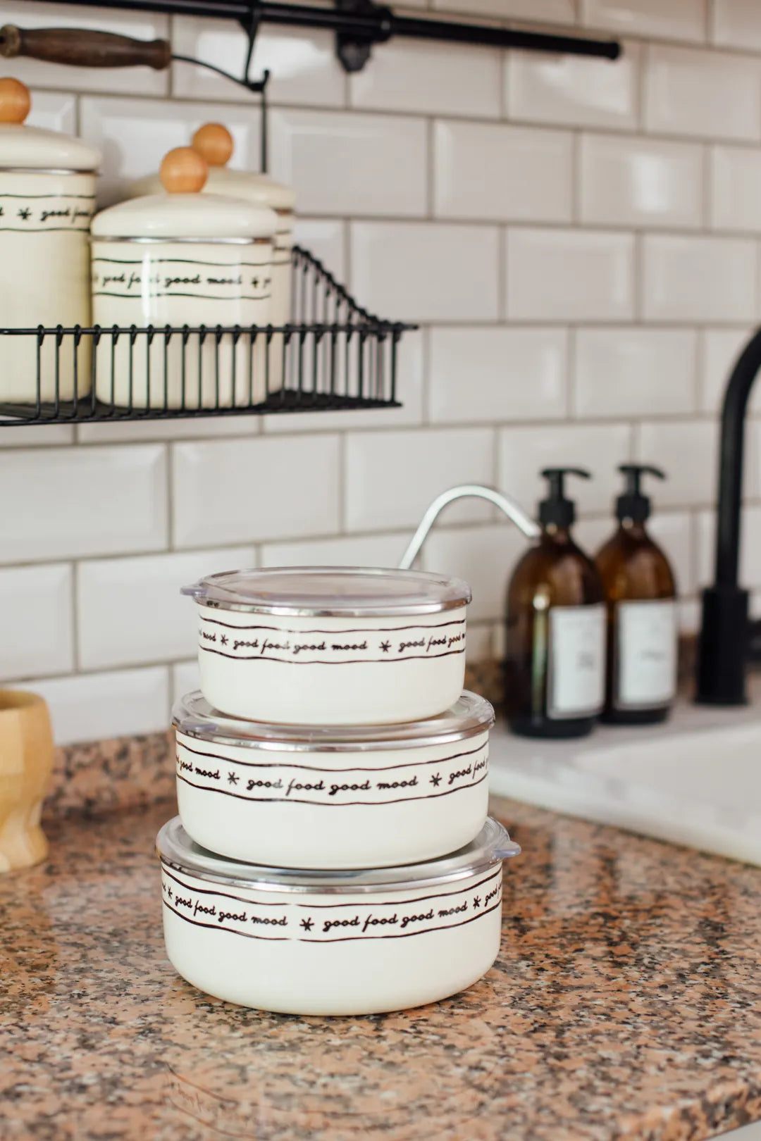 Mood Emaye Saklama Kabı Seti