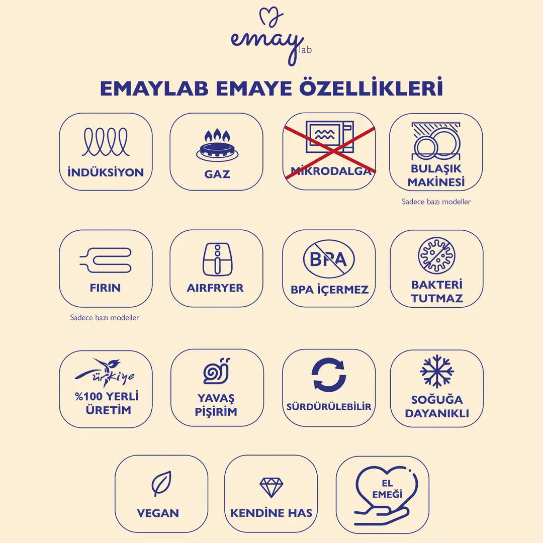 Mood Emaye Yemek ve Sos Tavası 18cm (2,2 Litre)