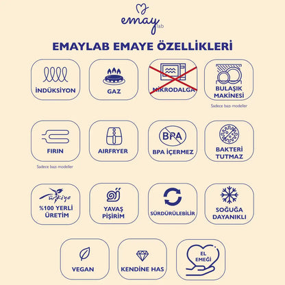 Mood Emaye Karıştırma Kabı 24cm - 4Lt