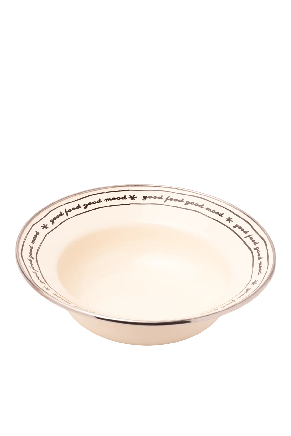 Mood Emaye Çukur Makarna ve Salata Tabağı