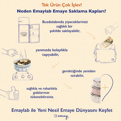 Mood Emaye Yemek ve Sos Tavası 18cm (2,2 Litre)